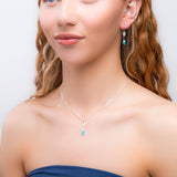 Arrow Necklace in Silver and Turquoise