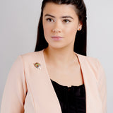 Artist Palette Brooch in Silver