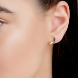 Banana Silver Stud Earrings