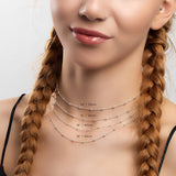 Silver Bead Chain Necklace