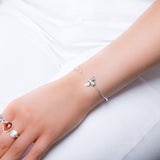 Cute Bee Cuff Bangle in Silver