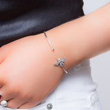 Cute Bee Cuff Bangle in Silver