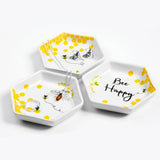 Bee Happy Trio Trinket Dishes