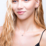 Miniature Bumble Bee Necklace in Silver