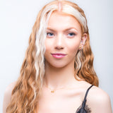 Miniature Bumble Bee Stud Earrings in Silver with 24ct Gold