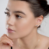 Cute Butterfly Stud Earrings in Silver