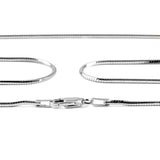 Thick Snake Chain in Sterling Silver