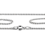Thick Curb Chain in 925 Sterling Silver - 1.5mm thickness