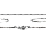 Slim Curb Chain in 925 Sterling Silver - 0.75mm thickness
