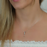 Miniature Cat Necklace in Silver