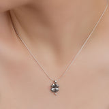 Lucky Four Leaf Clover Necklace in Silver