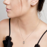 Cobra Snake Necklace in Silver