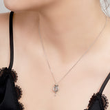 Cobra Snake Necklace in Silver