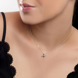 Miniature Cocker Spaniel Dog Necklace in Silver