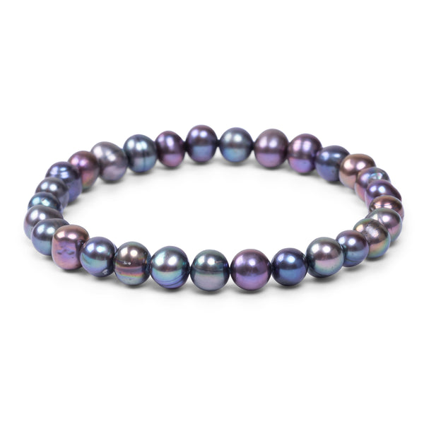 Stackable Glass Pearl Bracelets Gift For Mothers Sisters Daughters 6mm Bead