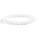 Stretch Bead Bracelet in Moonstone