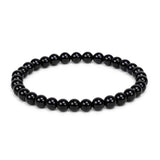 Stretch Bead Bracelet in Onyx
