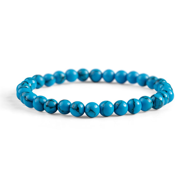 Stretch Bead Bracelet in Turquoise