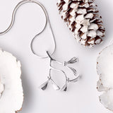 Merry Mistletoe Necklace in Silver