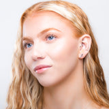 Miniature Dragonfly Stud Earrings in Silver