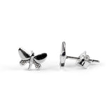 Cute Butterfly Stud Earrings in Silver