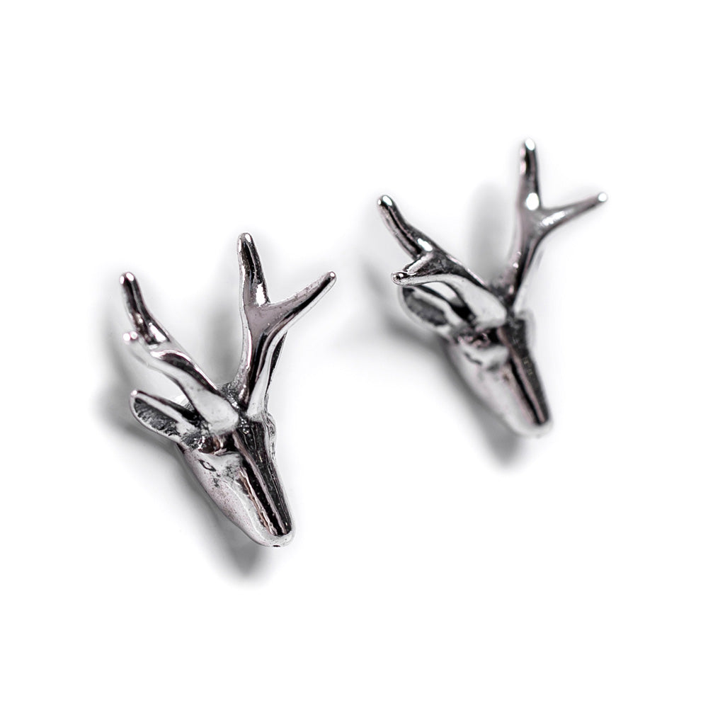 Stag Head Stud Earrings