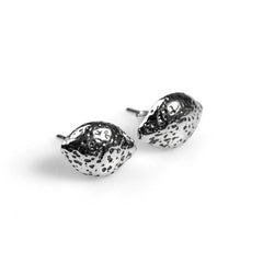 Lemon Stud Earrings in Silver