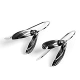 Sycamore Seed Earrings in Silver with 24ct Gold