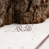 Silver Snake Stud Earrings