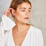 Evil Eye Necklace in Silver and Turquoise