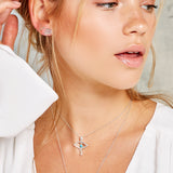 Evil Eye Necklace in Silver and Turquoise