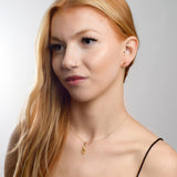 Miniature Giraffe Necklace in Silver with 24ct Gold