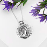 Large Ancient Greek Coin Necklace in Silver