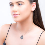 Large Ancient Greek Coin Necklace in Silver