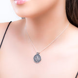 Large Ancient Greek Coin Necklace in Silver
