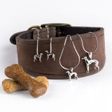 Miniature Greyhound / Whippet / Sighthound Hook Earrings in Silver