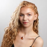 Stunning Baltic Amber and Silver Necklace - Natural Designer Gemstone