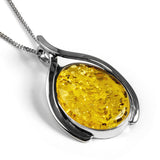 Natural Baltic Yellow Amber Necklace - Natural Designer Gemstone