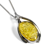 Baltic Yellow Amber Necklace - Natural Designer Gemstone