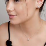 Miniature Heart Necklace in Silver