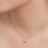 Miniature Heart Necklace in Silver