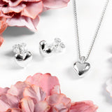 Miniature Heart Necklace in Silver