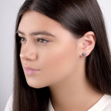 Tiny Hedgehog Stud Earrings in Silver