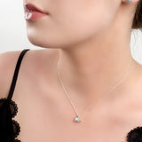 Cute Miniature Hedgehog Necklace in Silver