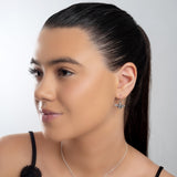 Cute Honey Bee Drop Earrings in Silver