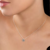 Ivy Leaf Necklace in Silver