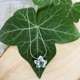 Ivy Leaf Necklace in Silver