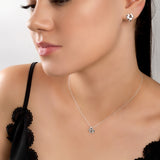 Ivy Leaf Necklace in Silver