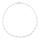 Silver Bead Chain Necklace