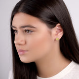 Handpainted Lemon Slice Stud Earrings